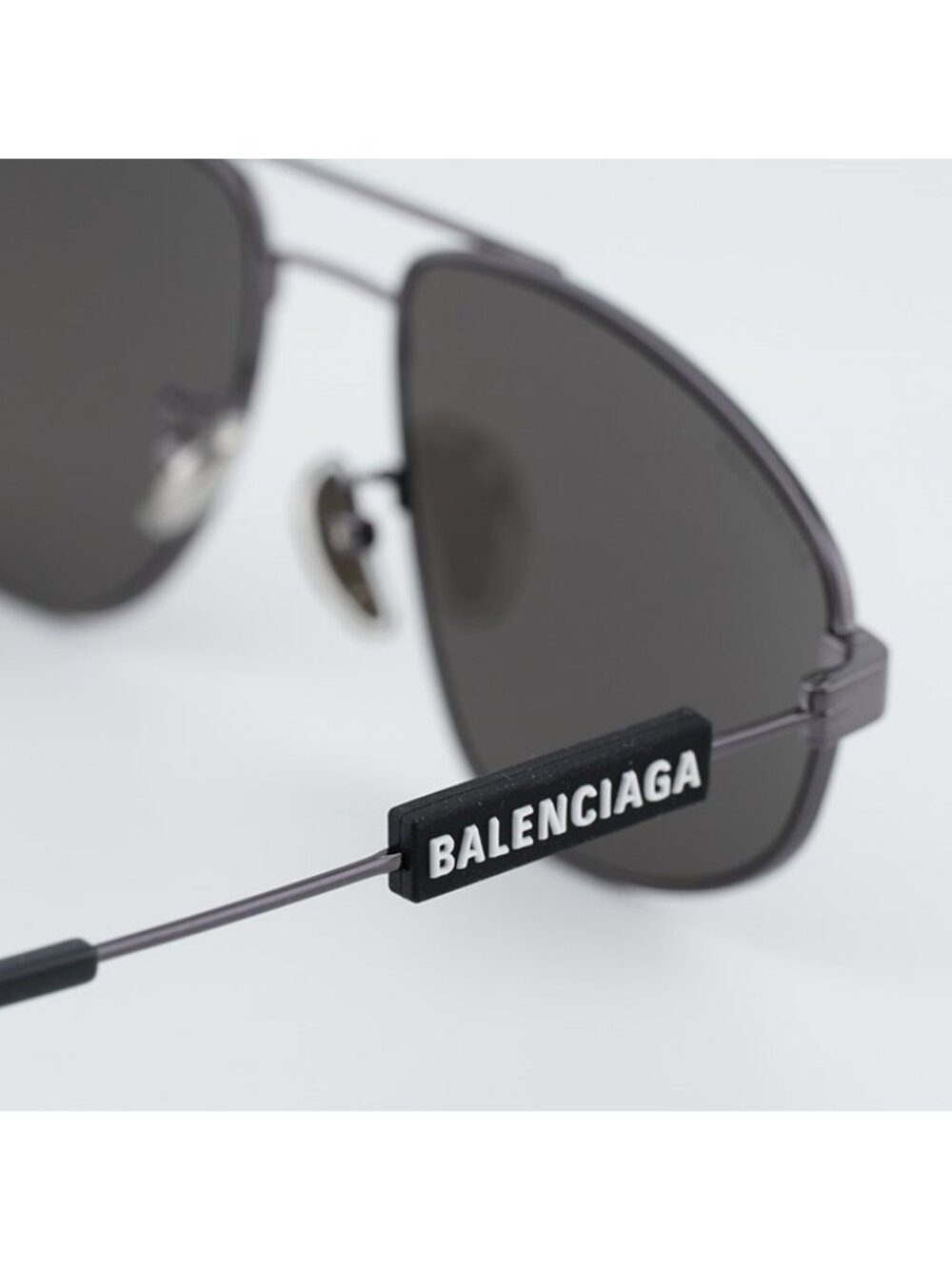 Balenciaga BB0115S 001 Sunglasses Grey Aviator Frame, Grey Lenses - Picture 10 of 11